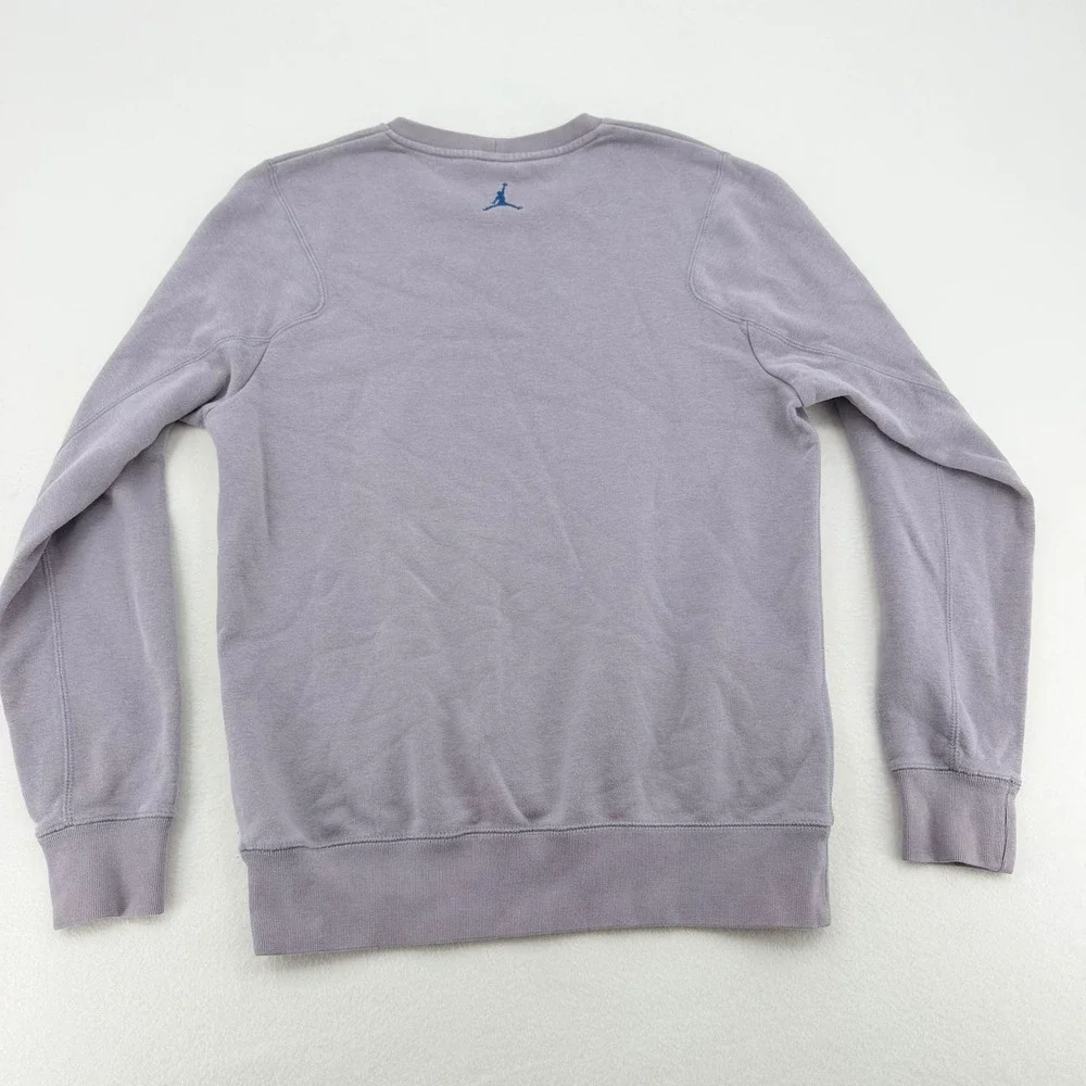 Jordan Flight Crewneck Sweatshirt 2013 Mens Med Gray Graphic Jumpman 604980-025
